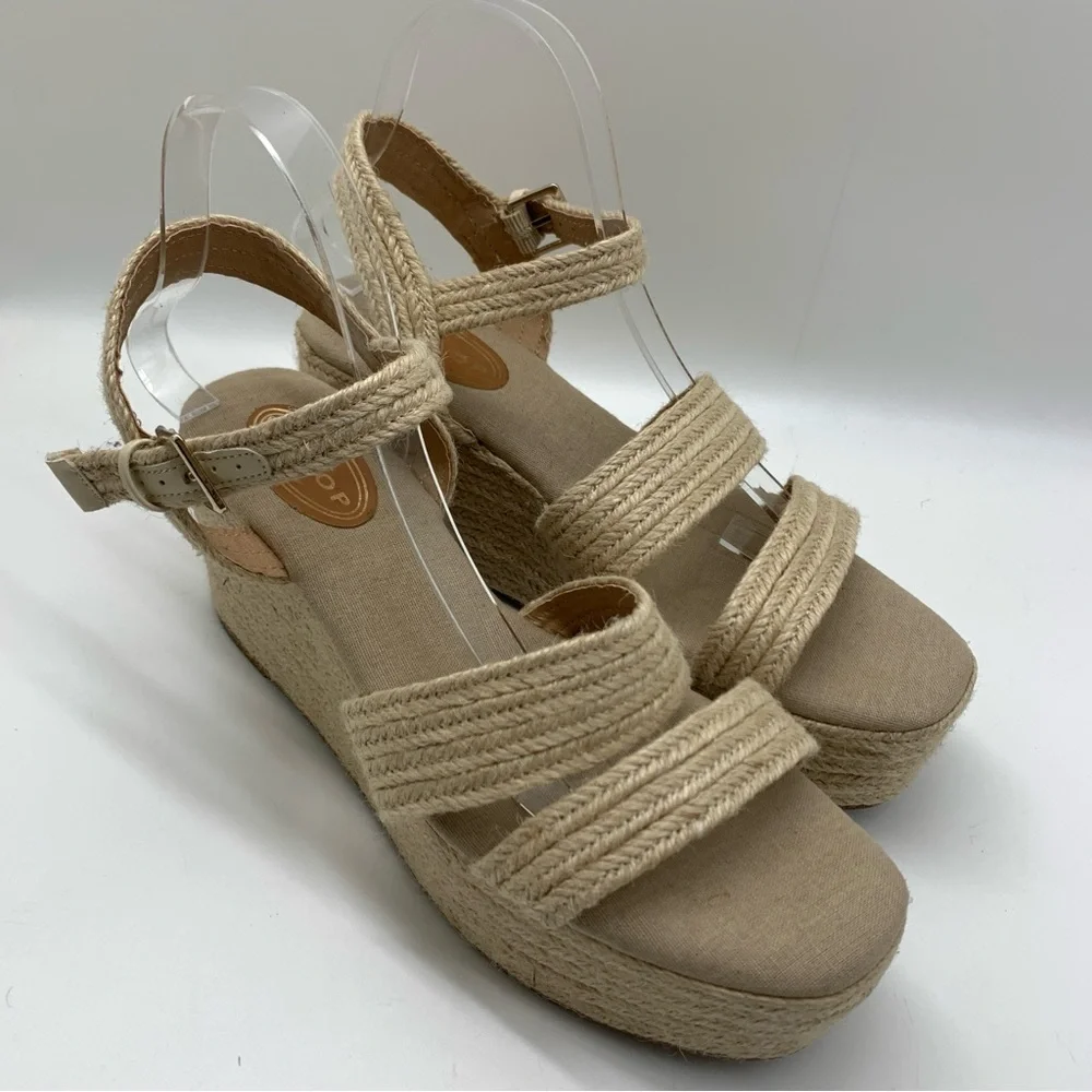 Scoop NYC Women's Jute Wrapped Wedge Sandals Size 10 NWOT - Picture 3 of 14